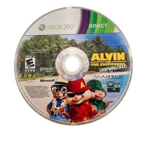 Alvin and the Chipmunks Chipwrecked Xbox 360 Kinect Game Majesco Disc Only Case